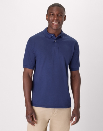 Hanes EcoSmart Men's Polo Shirt (Big & Tall Sizes Available)