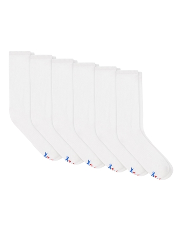 Hanes Performance Men's Cushioned Big & Tall Crew Socks, 6-Pairs