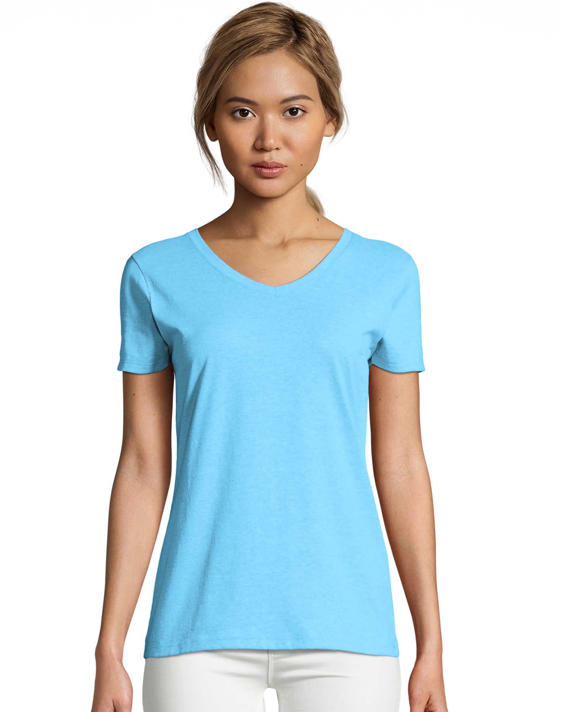 Hanes Women's X-Temp V-Neck T-Shirt 