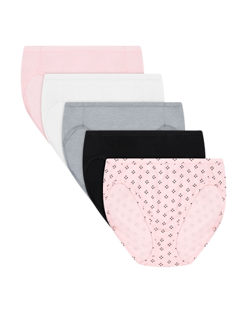 Hanes Ultimate ComfortSoft Women's Underwear High Cut, 5-Pack, Cotton Stretch