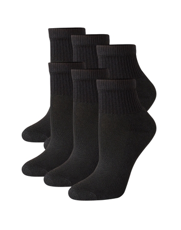 Hanes Women's Ankle Socks, Moisture-Wicking, Extended Sizes 8-12, 6-Pairs