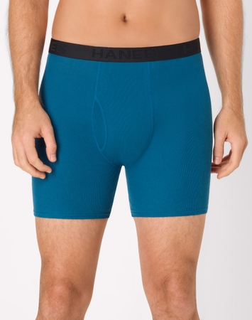 Hanes Ultimate Underwear Boxer Briefs Pack - 4-Pack - ComfortSoft Moisture-Wicking Cotton Underwear