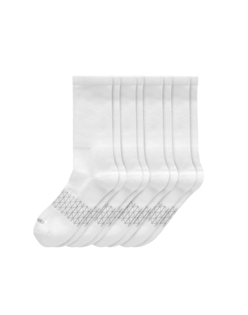 Hanes Absolute Active Men's Crew Socks Pack, 4-Pair Pack, Moisture Wicking, Seamless Toe, Cushioned