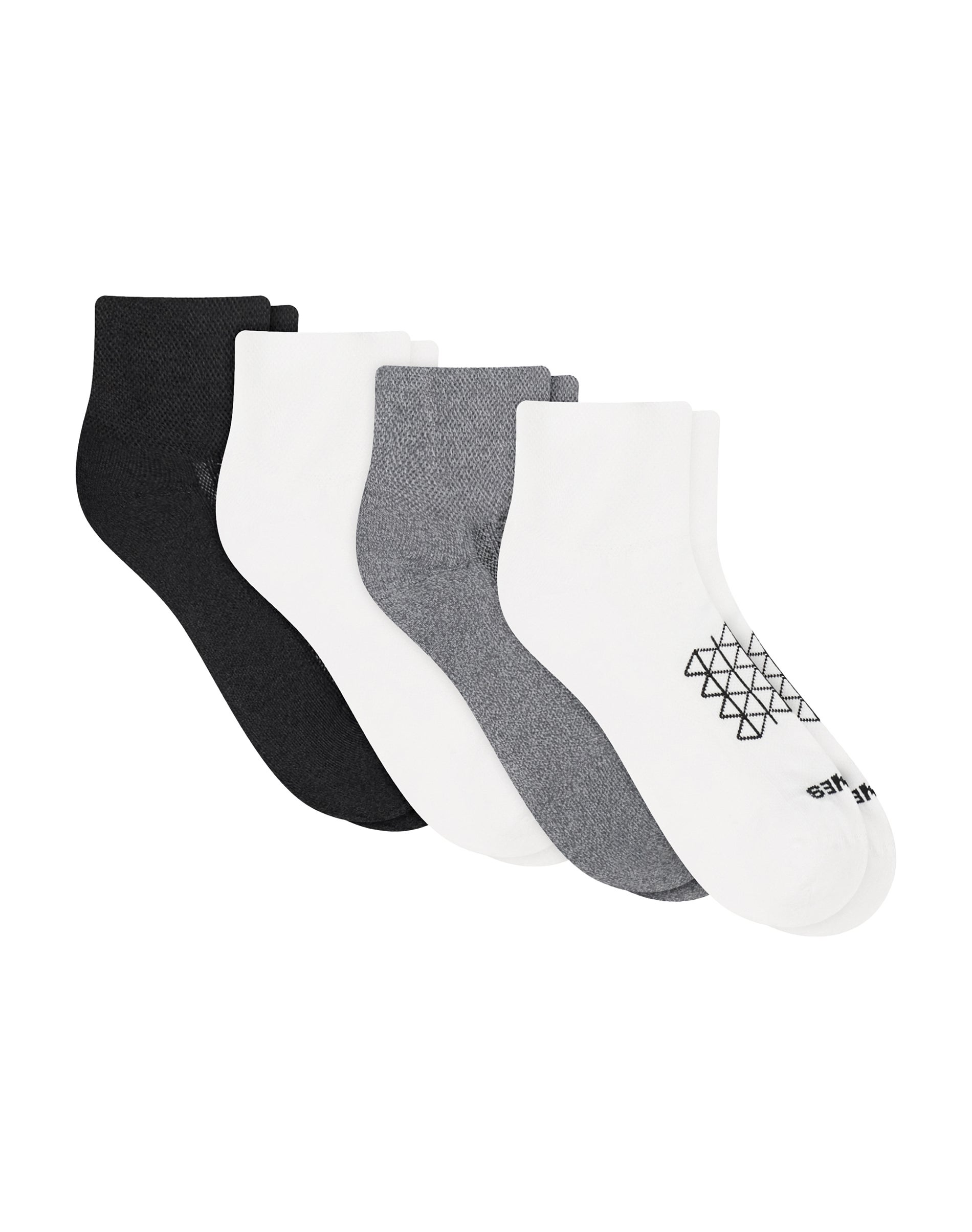 Hanes Absolute Run Men's Socks Pack, 4-Pack, Heel-Shield Tab, Moisture Wicking