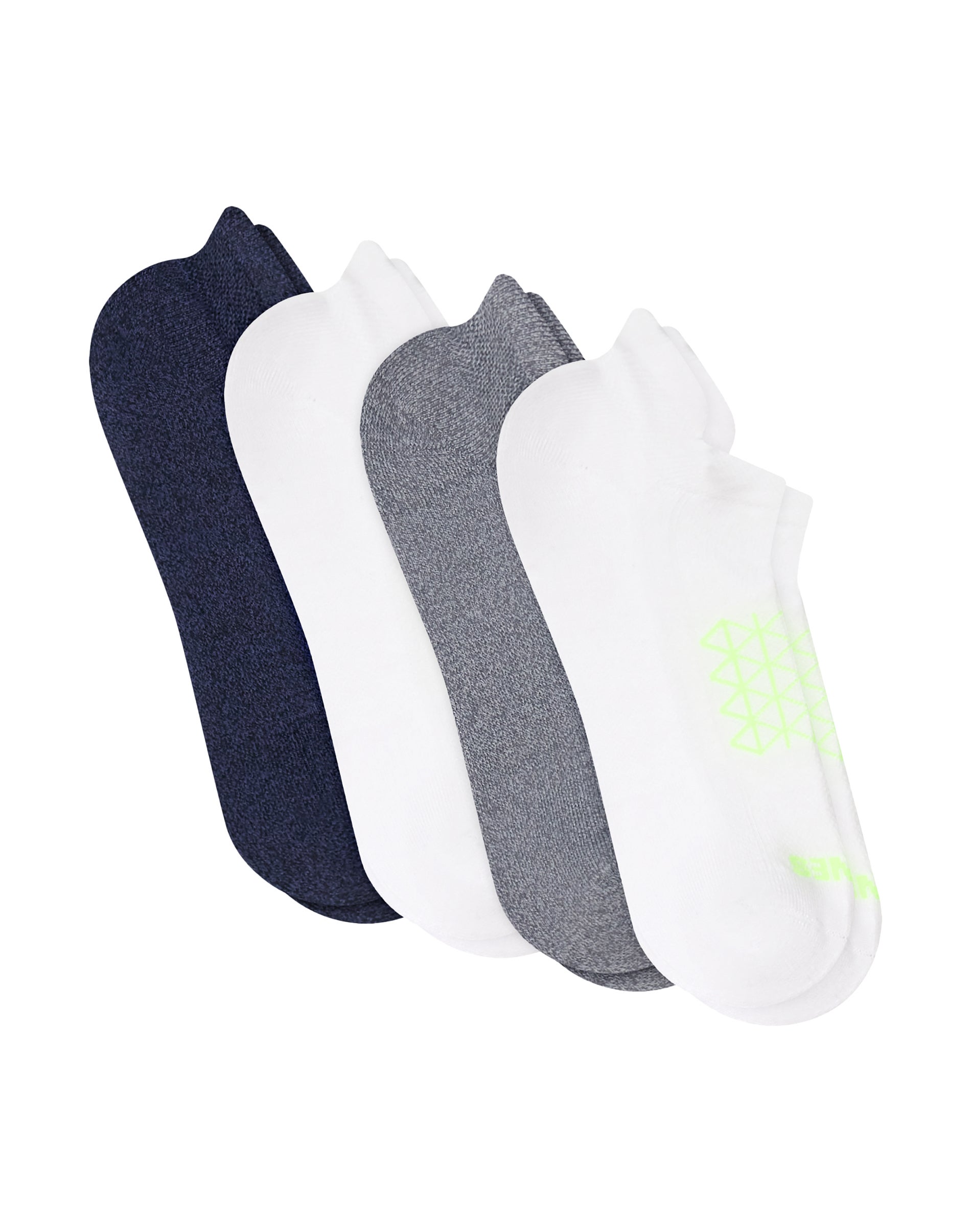 Hanes Absolute Run Men's Socks Pack, 4-Pair, Heel-Shield Tab, Moisture Wicking