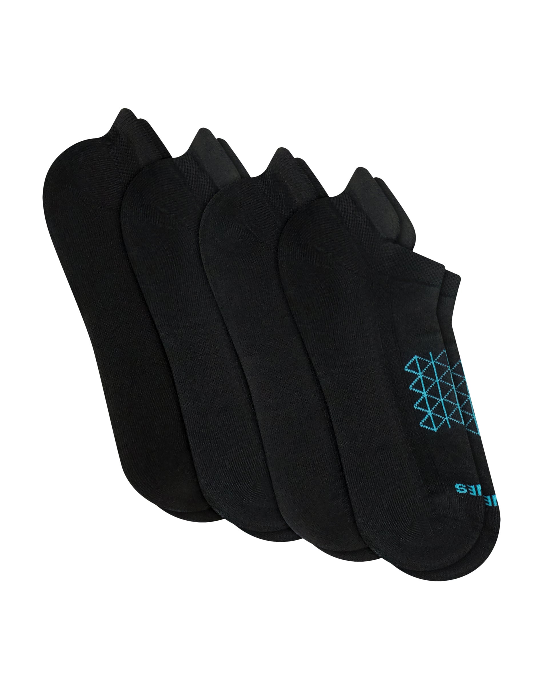 Hanes Absolute Run Men's Socks Pack, 4-Pair Pack, Heel-Shield Tab