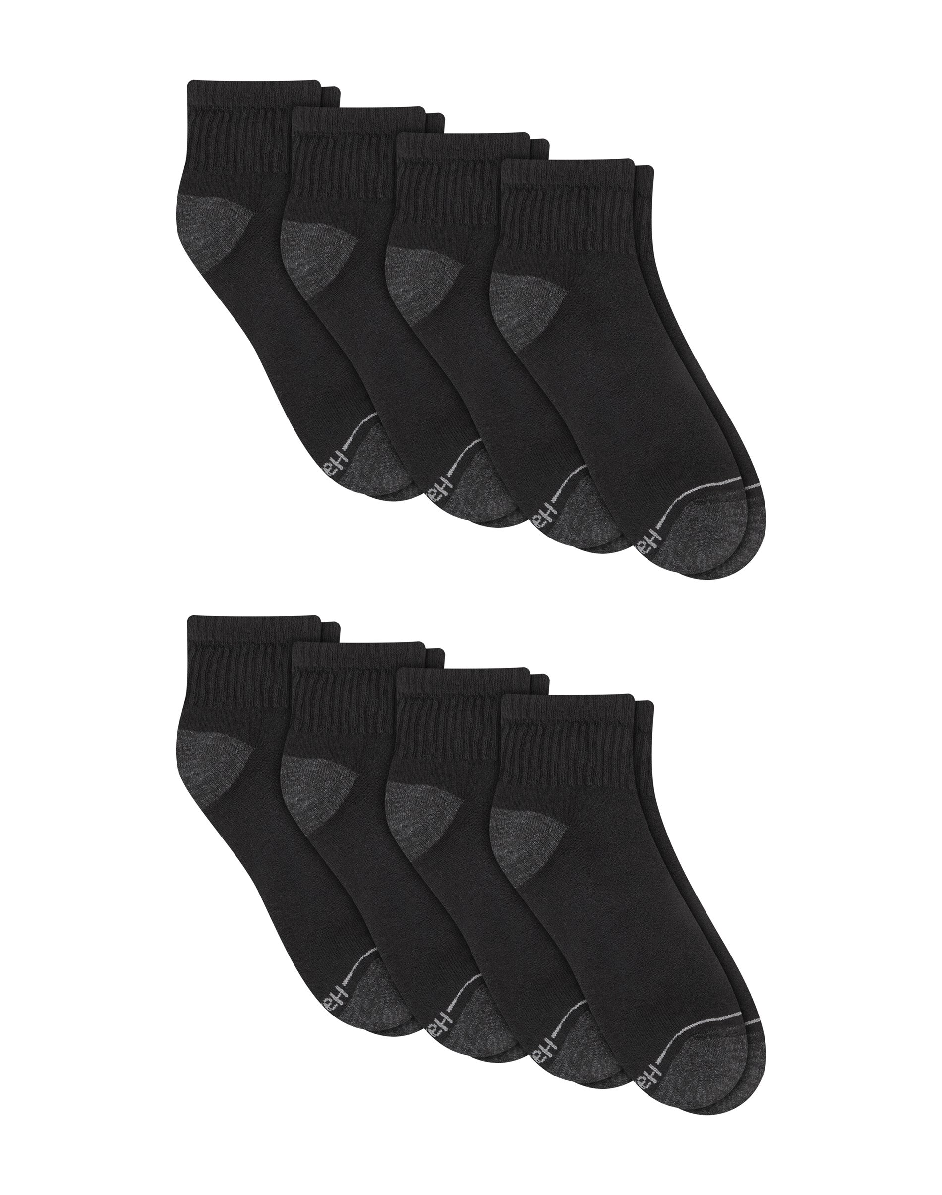 Hanes Ankle Socks Pack - 9-Pack - X-Temp Athletic for Men - Cushioned Foot Breathable Mesh Odor Control