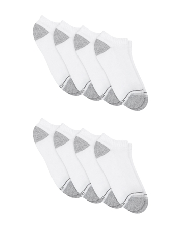 Hanes Men’s No Show Socks Pack - 8-Pack - Athletic Cushioned Socks - X-Temp Cooling - Breathable Mesh - Odor Control