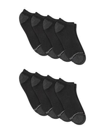 Hanes Men’s No Show Socks Pack - 8-Pack - Athletic Cushioned Socks - X-Temp Cooling - Breathable Mesh - Odor Control
