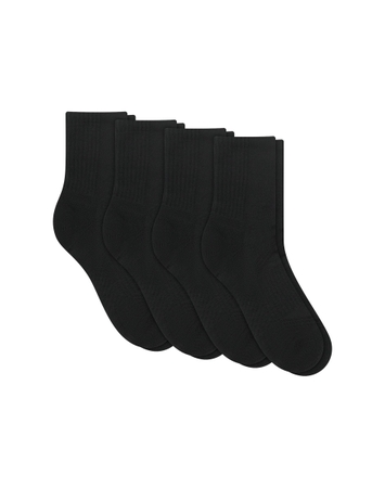Hanes Moves Impact Zone Men's Socks Pack, 4-Pair Pack, Cushioned X-Temp Moisture-Wicking Socks