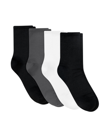 Hanes Moves Men's Socks Pack, 4-Pair Pack, 360 Stretch Lightweight Socks, 4-pair, shoe size 6-12