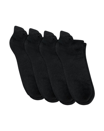 Hanes Moves Men's No-Show Socks Pack, 4-Pair Pack, 360 Stretch, Lightweight, Moisture Wicking