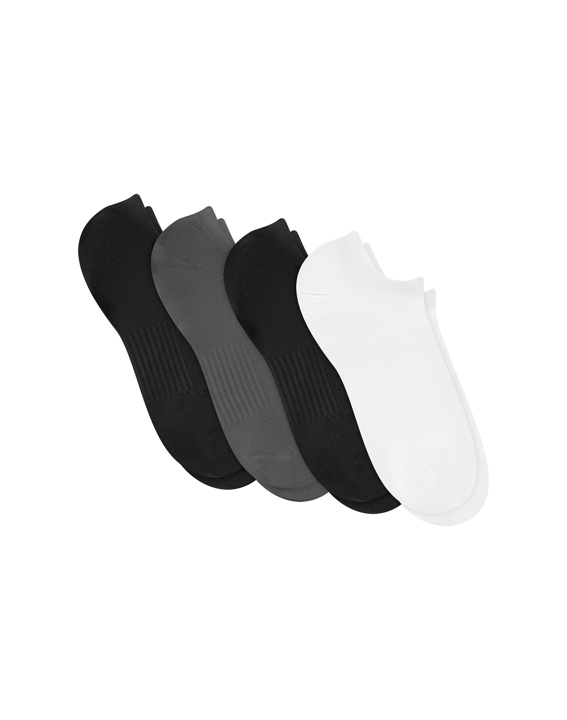 Hanes Moves Men's No-Show Socks Pack, 4-Pair, 360 Stretch X-Temp, Lightweight, Moisture Wicking Assorted 1 6-12