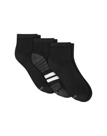 Hanes Cool DRI Men's Ankle Socks with Ventilation, 3-Pairs