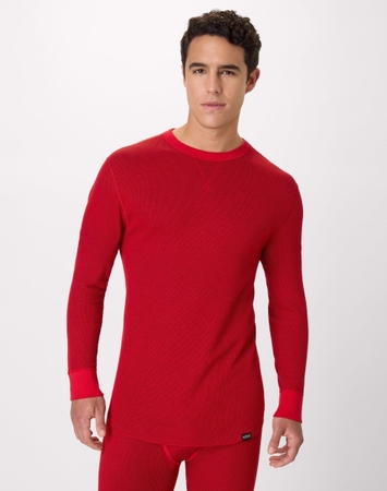 Hanes Men's Long-Sleeve Thermal Shirt, Reversible, Crewneck