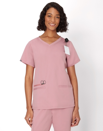 Hanes Premium Scrubs Women's 3-Pocket Scrub Top