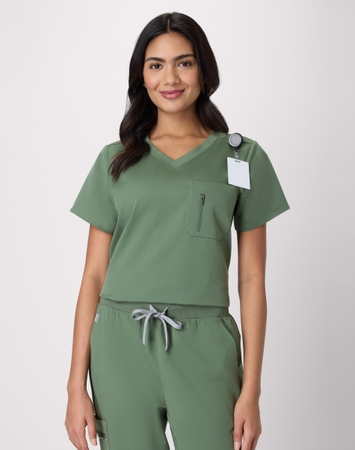 Hanes Premium Scrubs Women's 1-Pocket Scrub Top