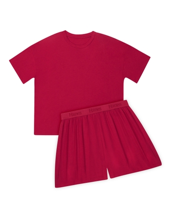 Hanes Comfywear Women's Pajama Set, Loungewear Top & Sleep Shorts
