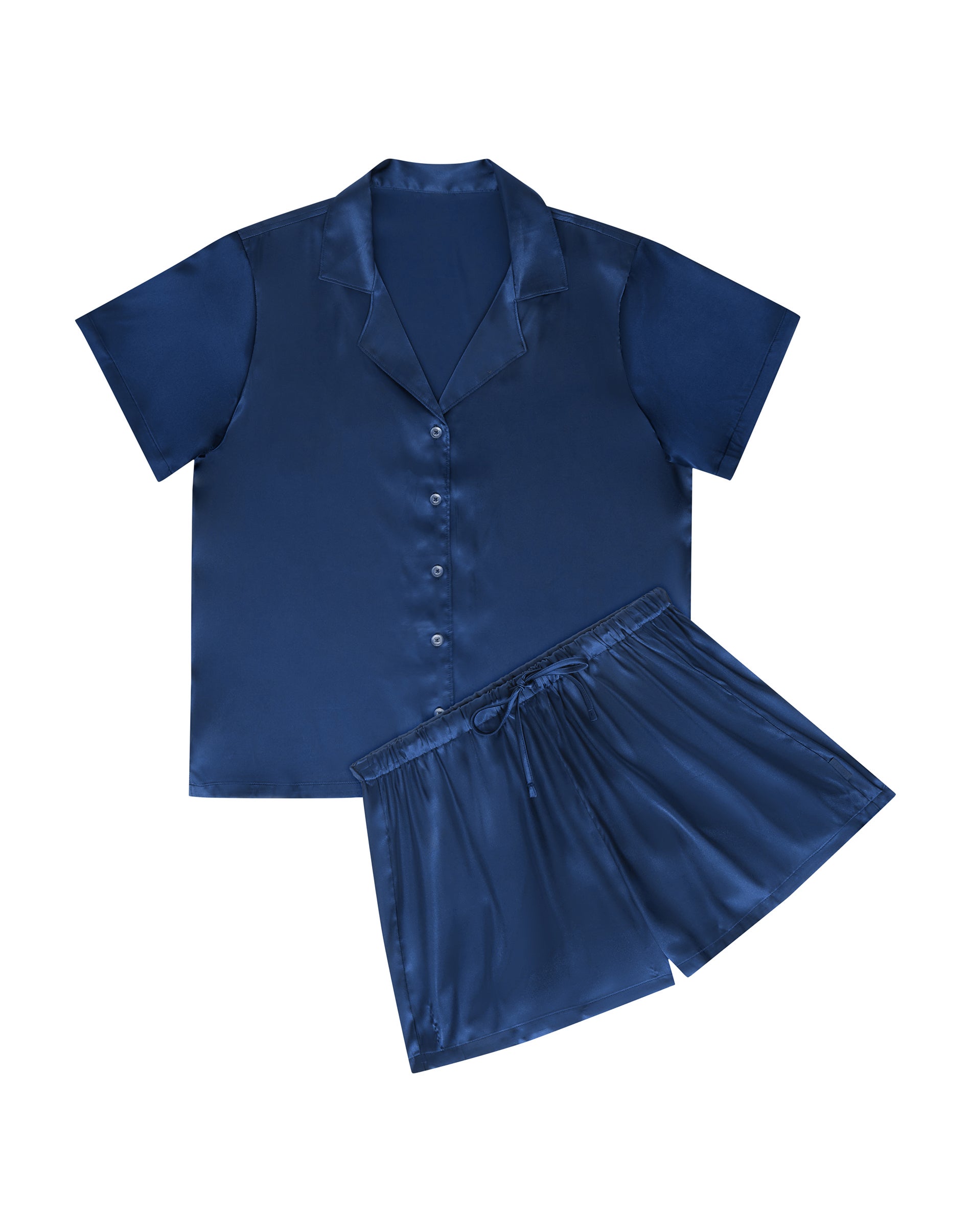 Hanes Women's Pajama Set, 2-Pack, Silky Soft Navy Blue S