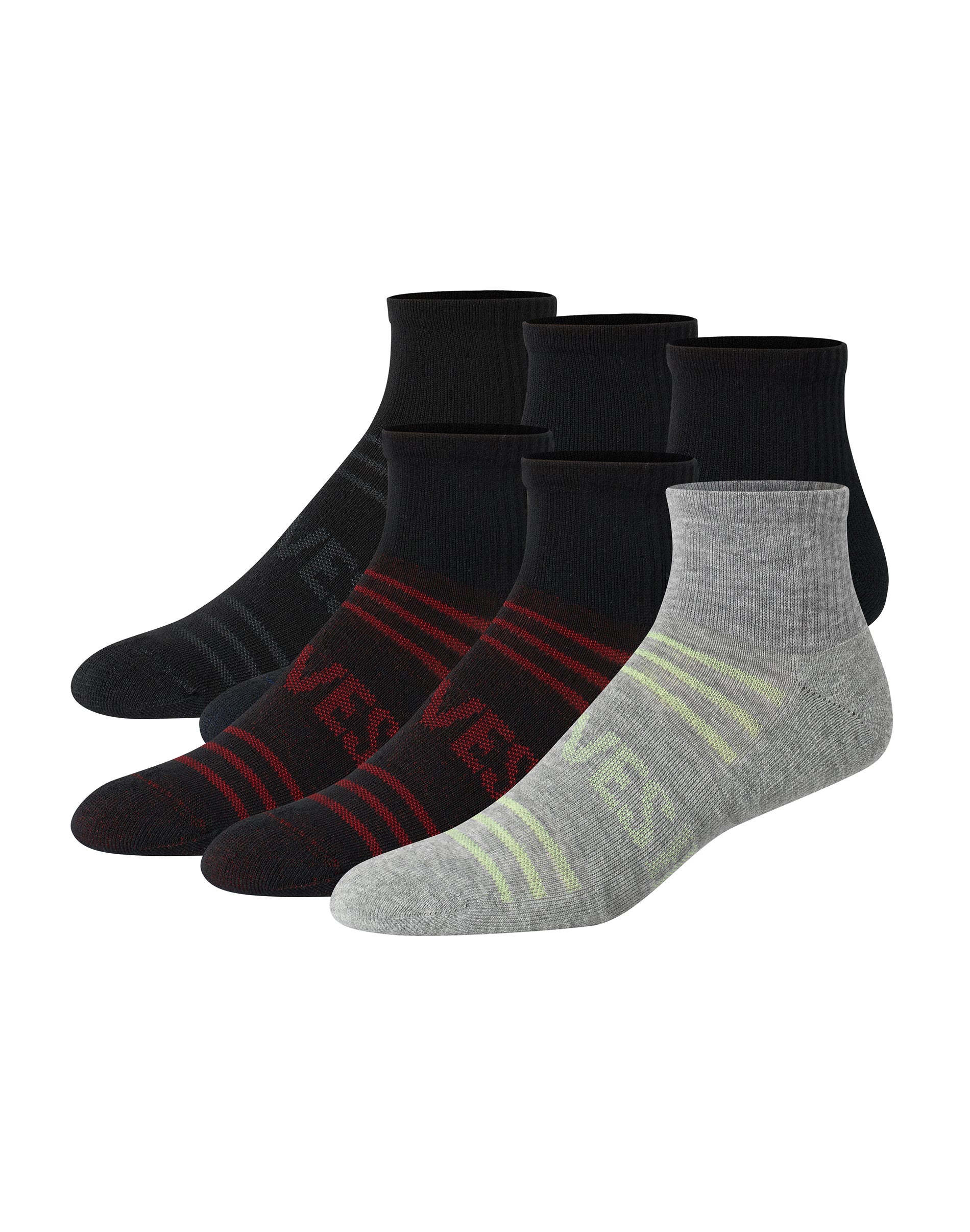 Men's Athletic Cushioned Performance Low Cut Socks 6 Pairs...