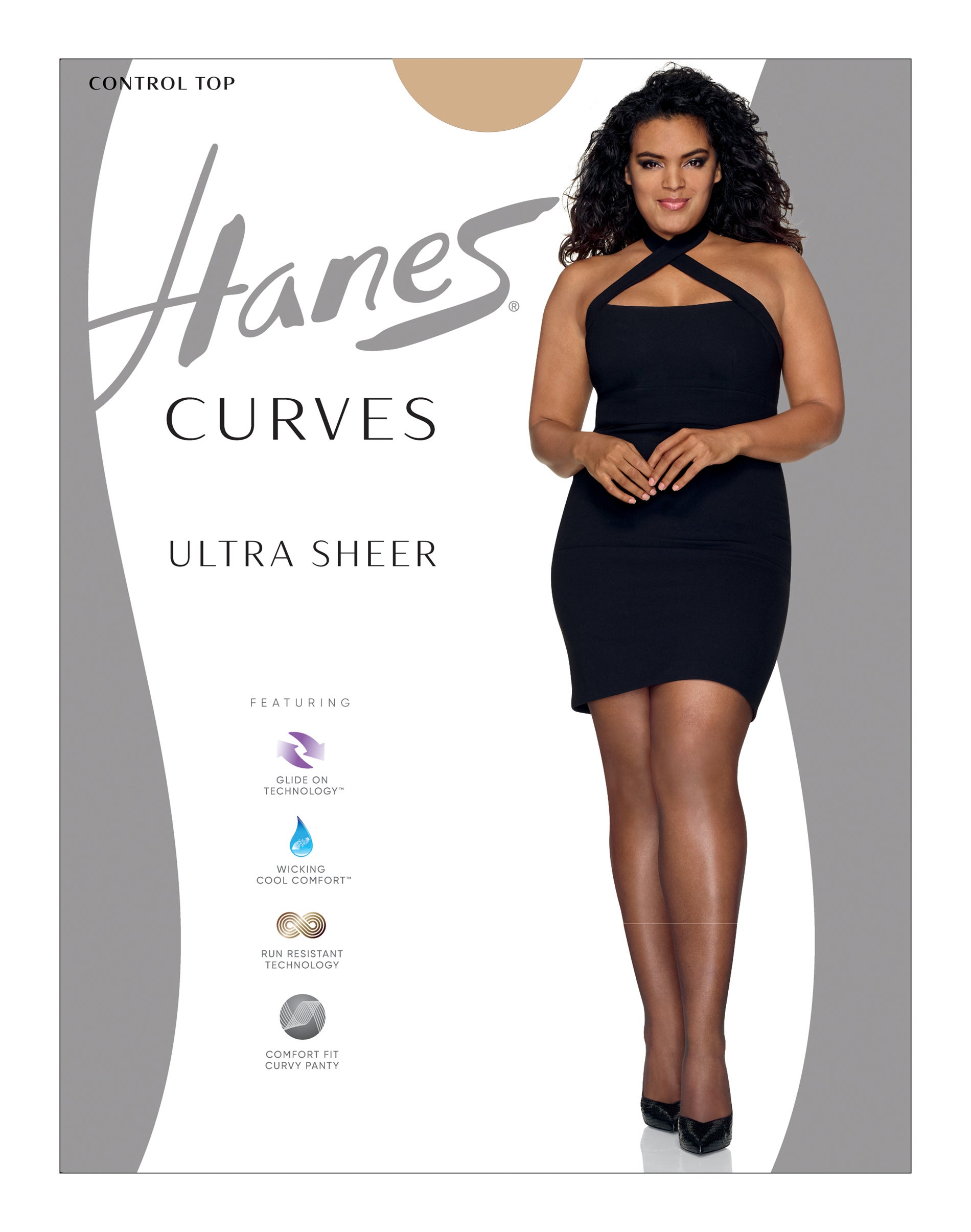 Hanes womens Hanes Women's Silk Reflections Non-control Top Sheer Toe 715 - Multiple Packs Available pantyhose, Grey Mist 1-pack, A-B US at Women's Clothing store