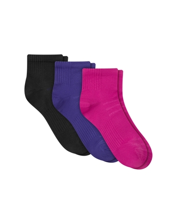Hanes Moves Women’s Seamless Stretch Ankle Socks, 3 Pairs