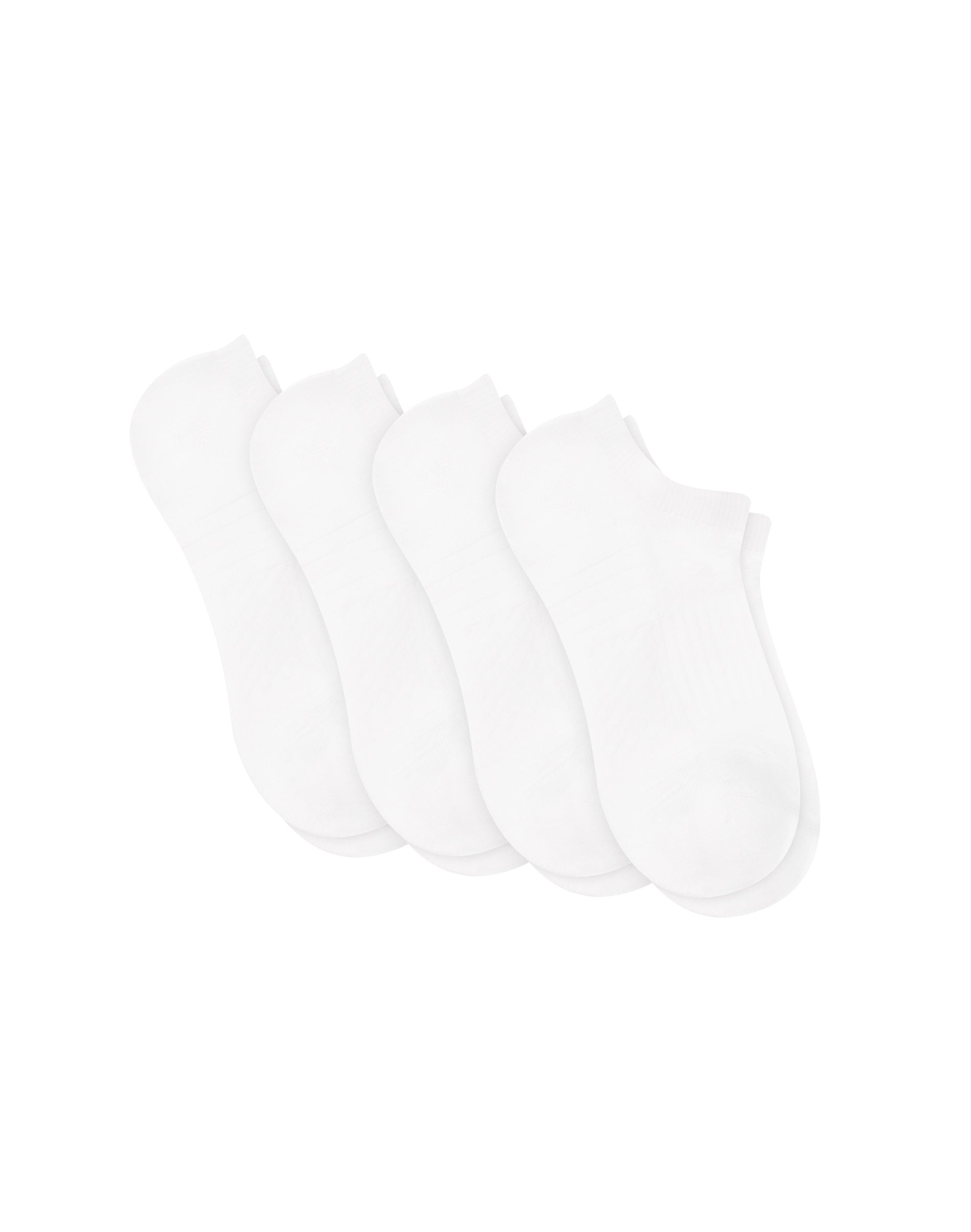 Hanes Moves Impact Zone Women's No-Show Socks Pack, 4-Pack White 5-9