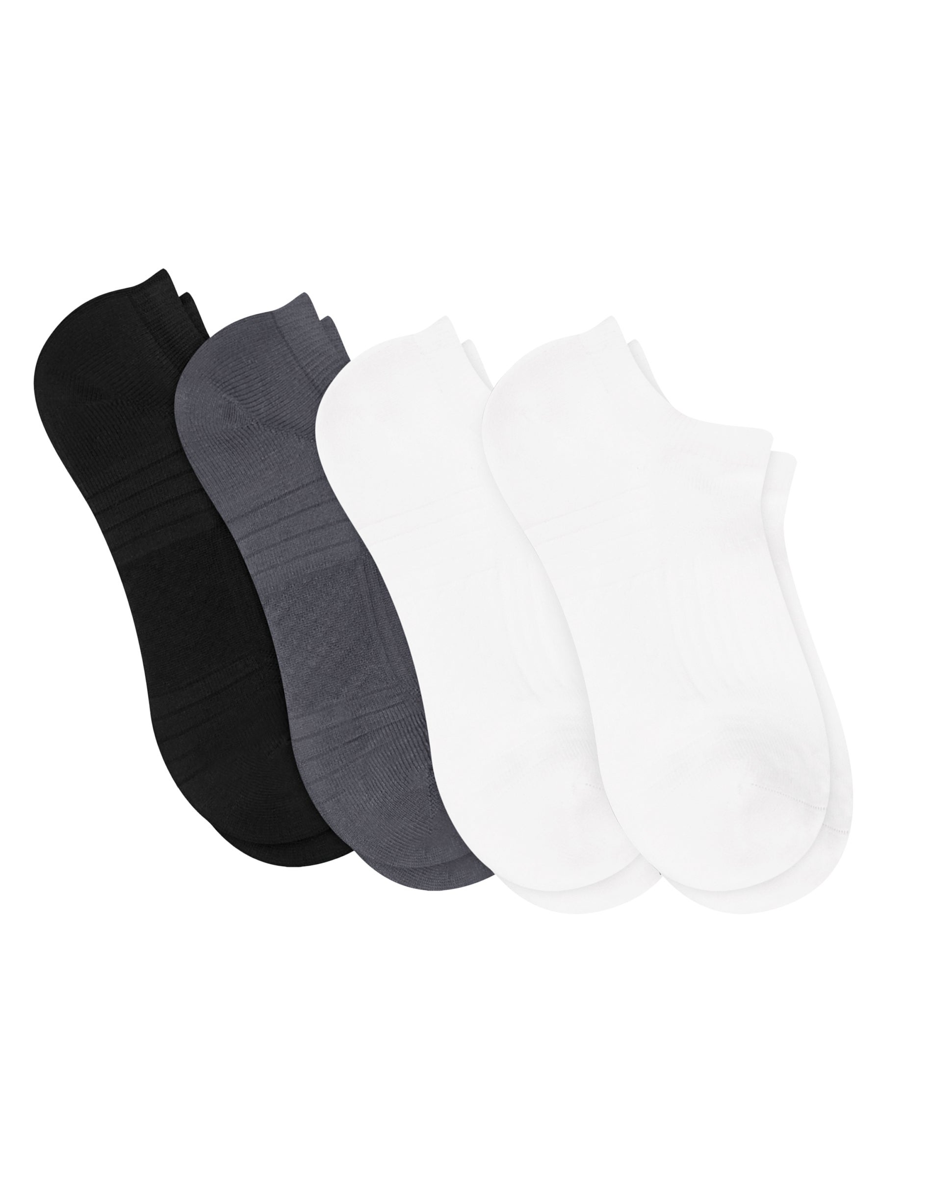 Hanes Moves Impact Zone Women's No-Show Socks Pack, 4-Pack