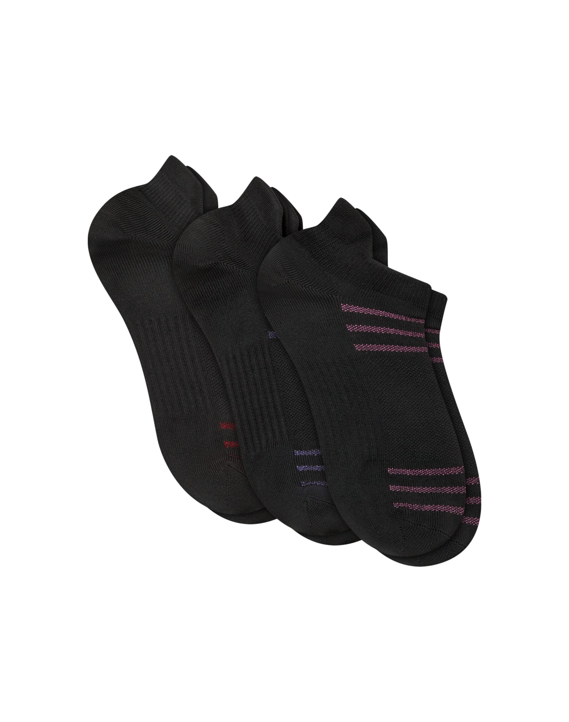 Hanes Moves Women's Seamless Stretch No Show Tab Socks, 3-Pairs