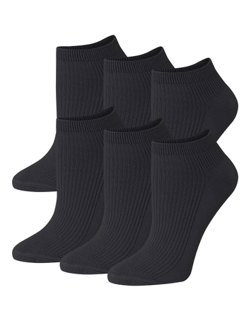 Hanes Originals Women’s SuperSoft No Show Socks, 6-Pairs