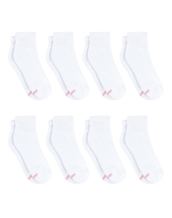 Hanes Ultimate Women's Ankle Socks Pack, Cushioned, 8-Pairs