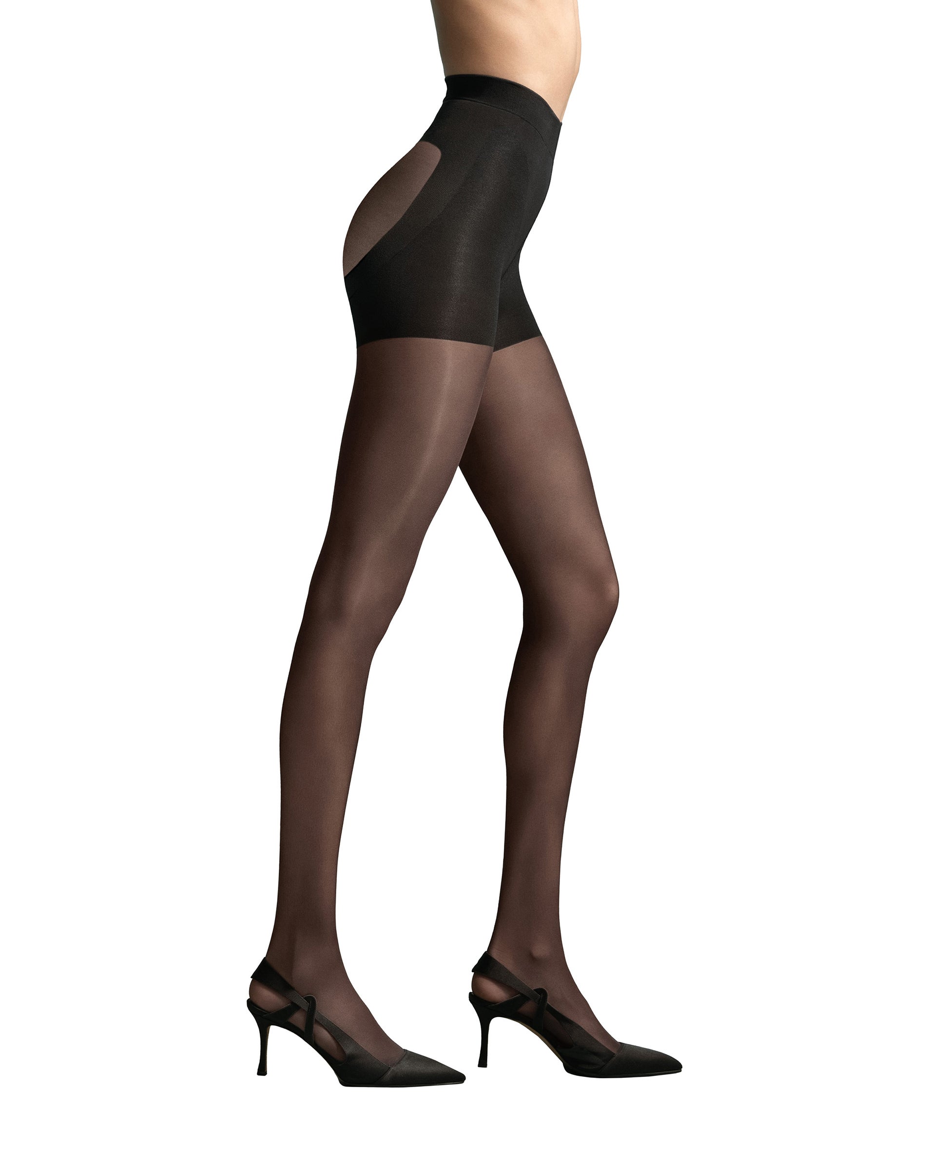 Hanes L'eggs Women's Sheer Tights - Shaping & Lifting Hosiery - Control Top Comfort Black