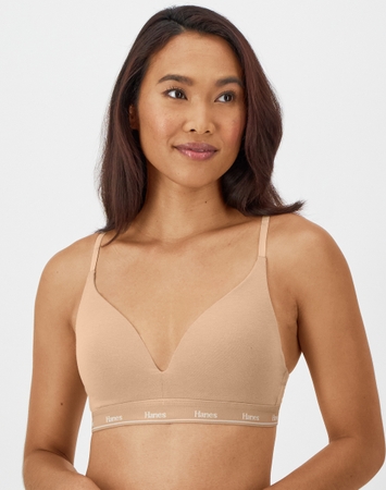 Hanes Originals Women's Contour Bra, Moisture-Wicking Stretch Cotton