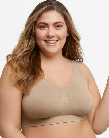 Hanes Just My Size Women's Pure Comfort Seamless Bralette (Plus Size)