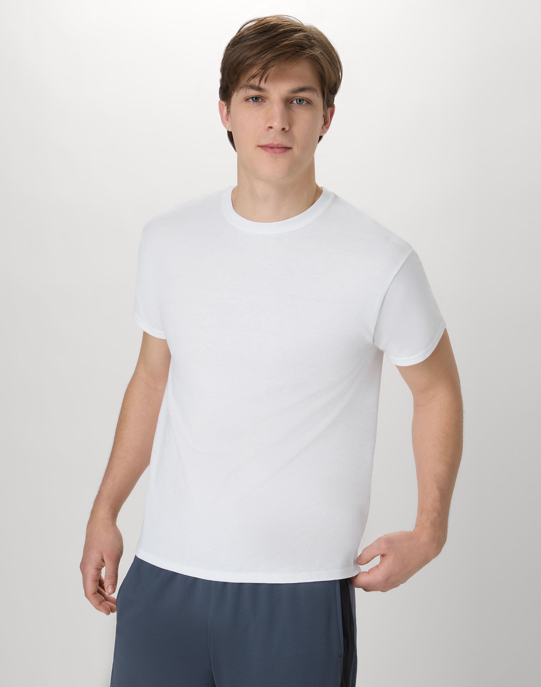 Hanes X-Temp Unisex Short Sleeve Crewneck T-Shirt, 2-Pack White 2XL