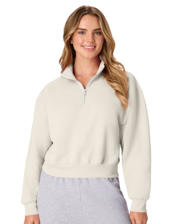 Hanes EcoSmart Women’s Fleece Quarter-Zip Pullover