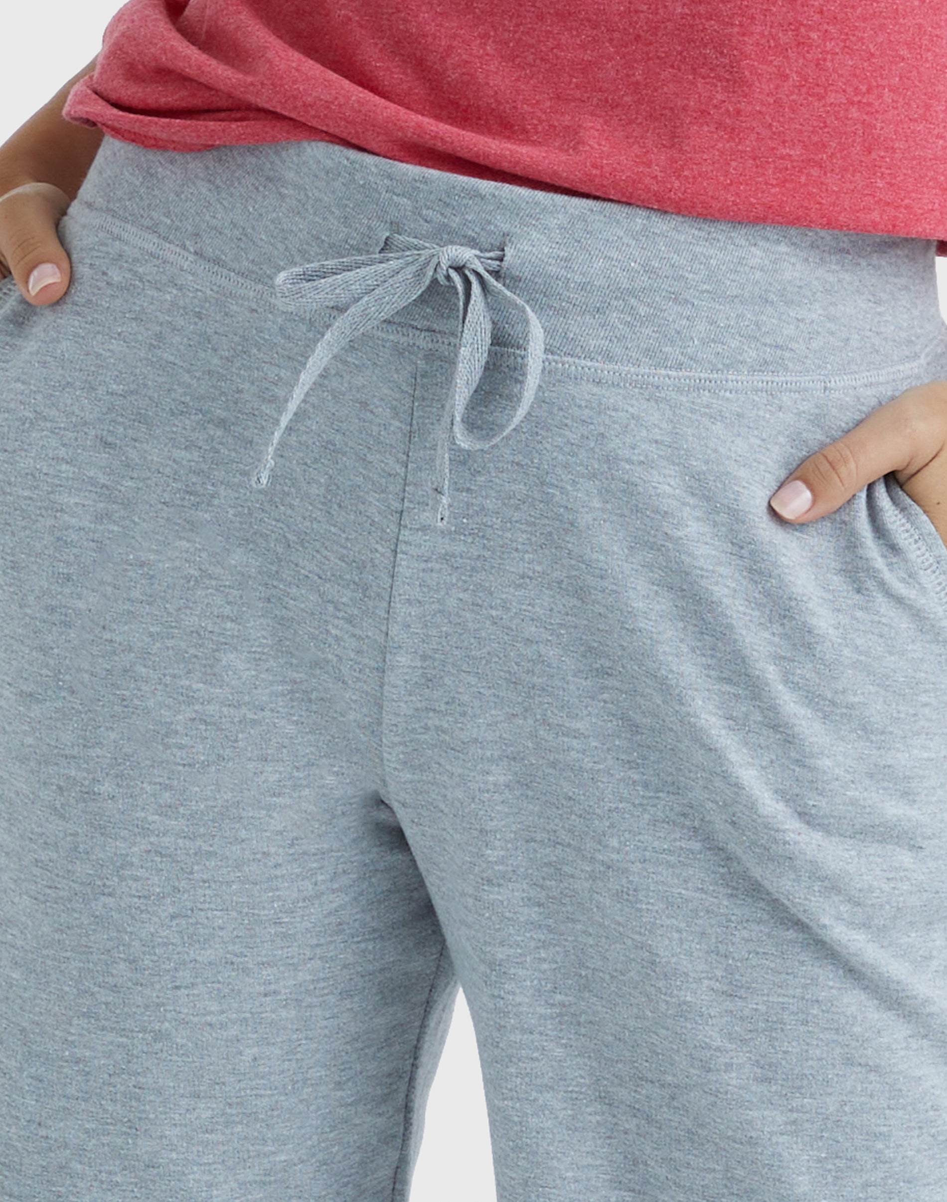 Hanes Pantaloni Della Tuta Donna, Activewear O4630, Vita Media, Morbido Pile Misto Cotone, Con Elastico In Vita, Cucitura Interna 76,2 Cm