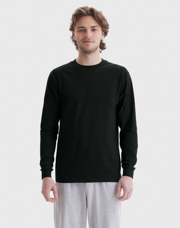 Hanes Beefy Men's Long Sleeve T-Shirt, Cotton
