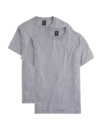 Hanes Beefy-T Men's Heavyweight Cotton T-Shirt, Value 2-Pack (Big & Tall Sizes)
