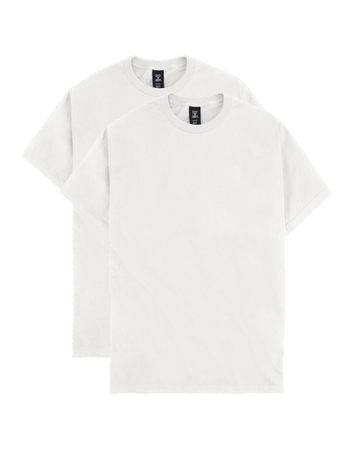 Hanes Beefy-T Men's Heavyweight Cotton T-Shirt, Value 2-Pack (Big & Tall Sizes)