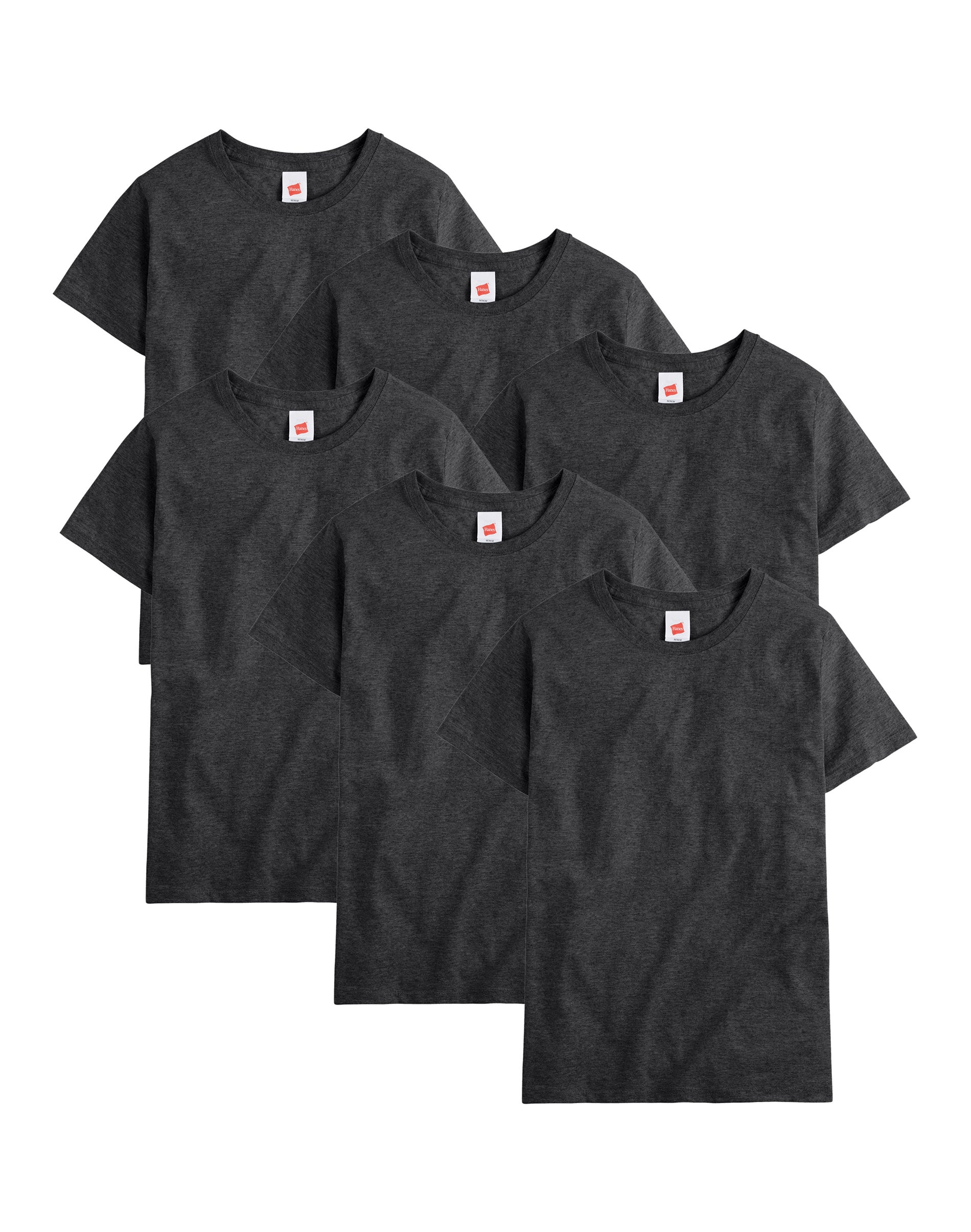 Men's 100% Cotton Heavy Blend Black T-Shirt - Multipack Lot Big Sizes S-5XL
