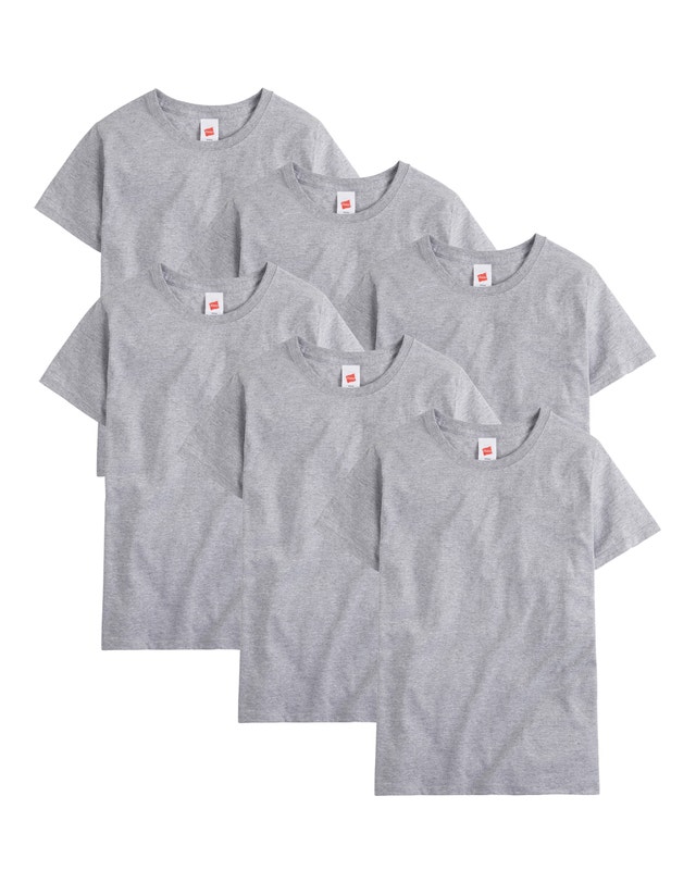Hanes Essentials Men's Cotton T-Shirt, Value 6-Pack