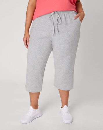 Hanes Just My Size Women's French Terry Capris, 19" (Plus Size)