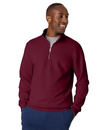 Hanes EcoSmart Men’s Fleece Quarter-Zip Pullover