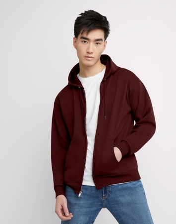 Hanes EcoSmart Unisex Full-Zip Fleece Hoodie