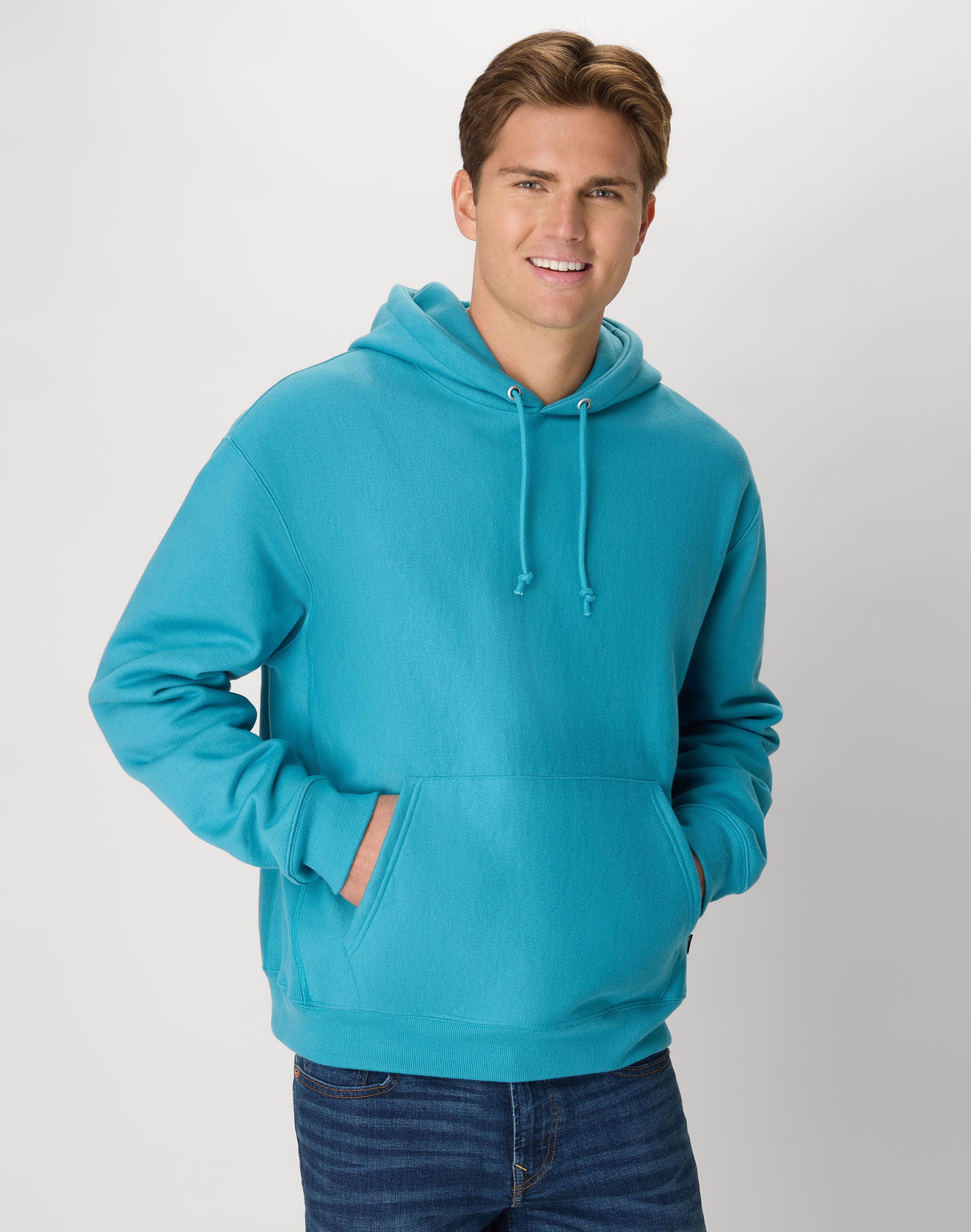 Hanes Men's Pullover Sweatshirt Hoodie, Heavyweight Fleece Oceanstorm S
