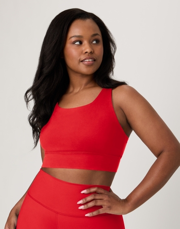 Hanes Moves Women's Crop Sports Bra, Racerback