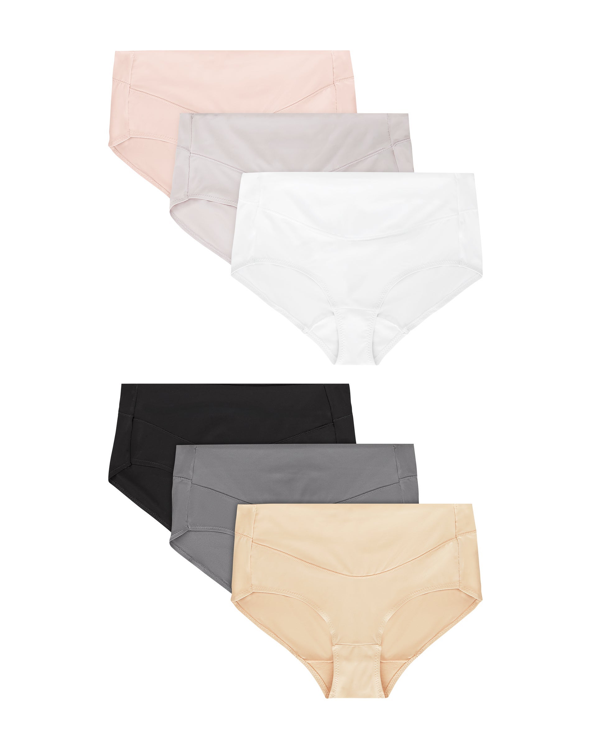 Hanes Women's Microfiber Smooth Brief 6-Pack Assorted 10