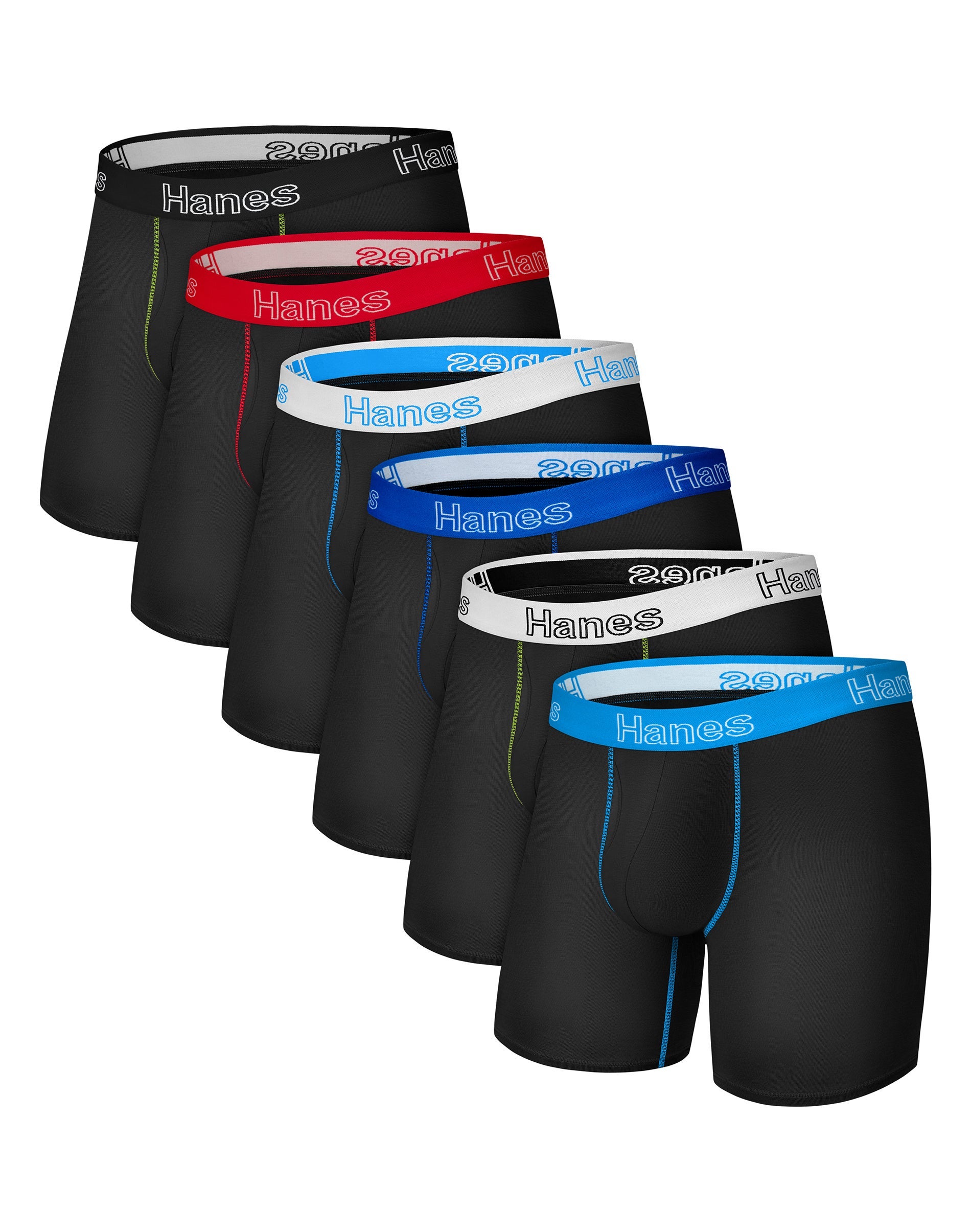 Hanes Men's Stretch Cotton Boxer Brief Underwear, Comfort Flex Fit