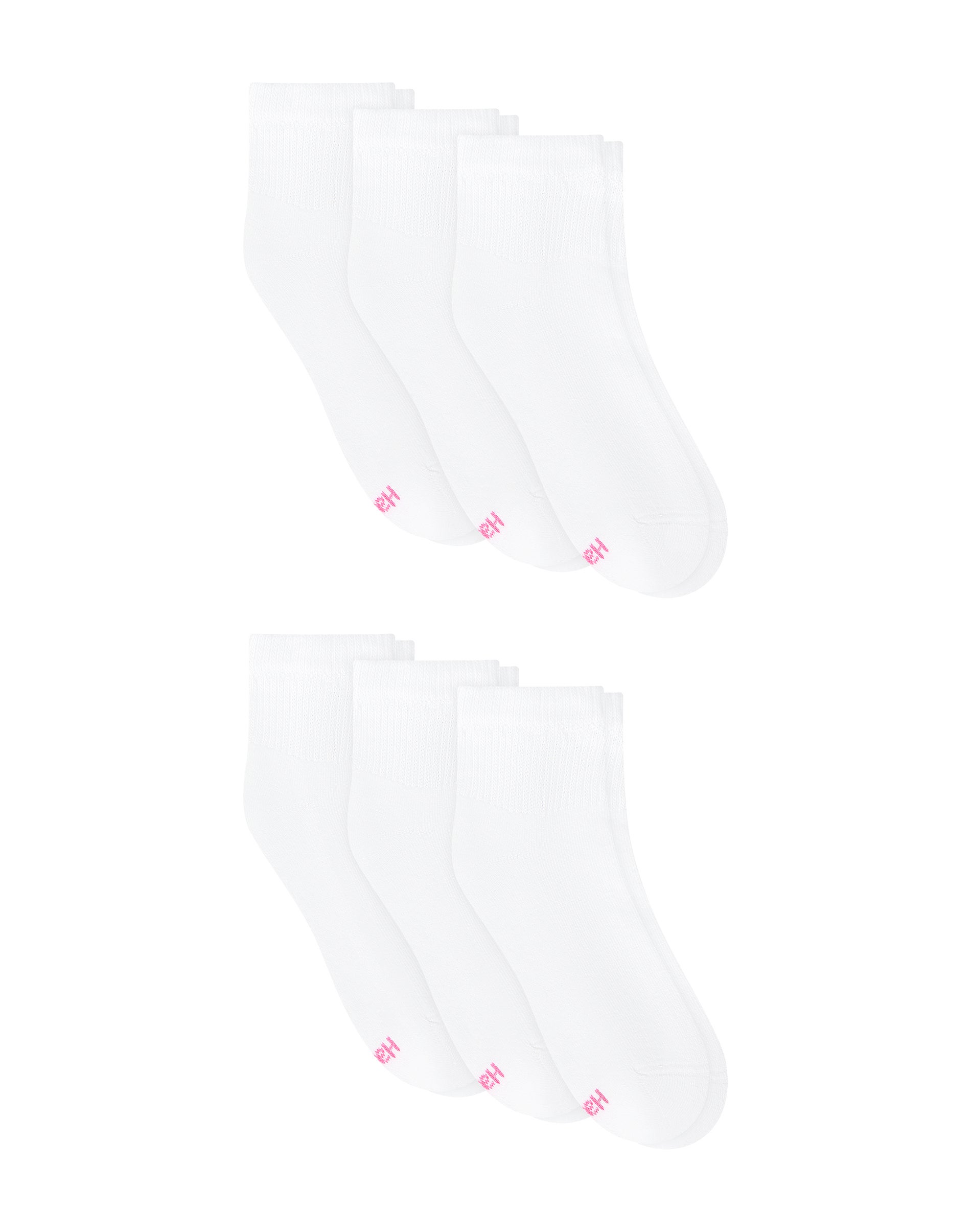 Hanes Ultimate Women's Ankle Socks, Cushioned, 6-Pairs
